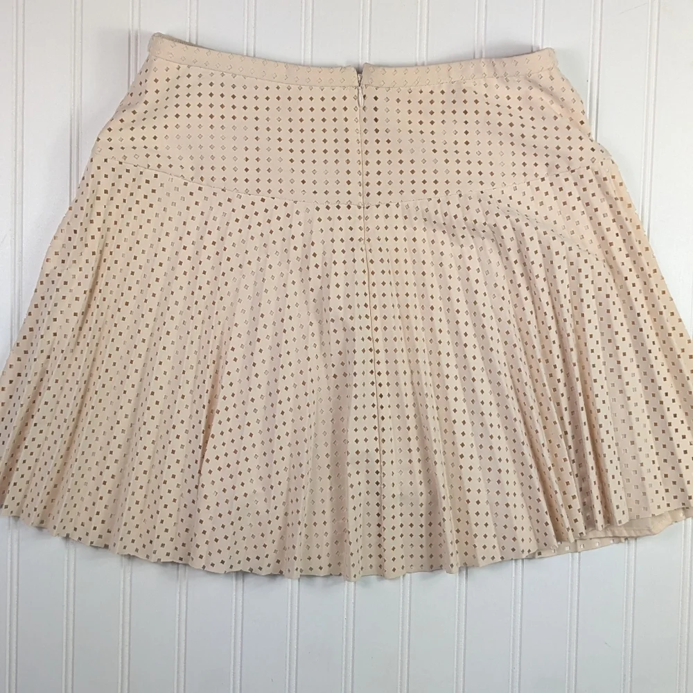 J. Crew Cream Laser Cut Skater Skirt 6 - Picture 5 of 8